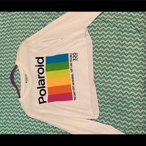 Polaroid Long Sleeve Crop Shirt